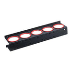 support mural bouteilles nettoyant noir rouge clips organisation garage pratique fonctionnel