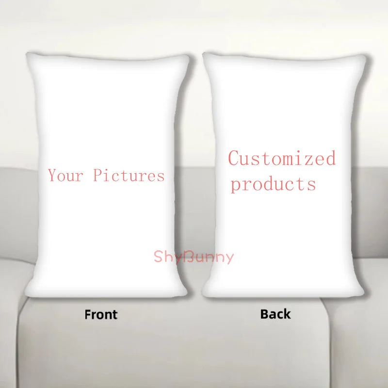 coussin maison lit polyester coton classique blanc double face animé personnalisable bricolage