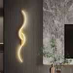 Applique murale LED design minimaliste gris pour salon