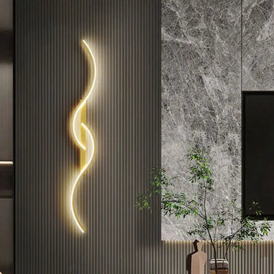 Applique murale LED design minimaliste gris pour salon