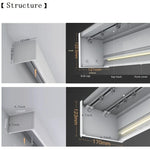 Double rail rideau plafond avec rideaux occultants