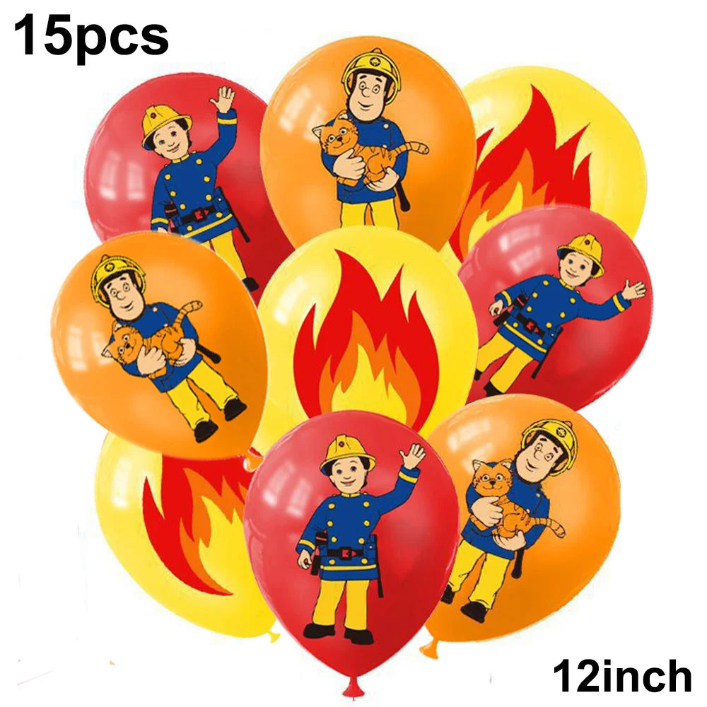 Guirlande décorative pompier Sam pour anniversaire