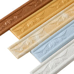 ruban décoratif floral marron beige blanc bleu adhésif pvc classique maison opacité