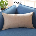 coussin décoratif rectangulaire rouge gris orange amovible lavable 30x50cm moderne fibre polyester