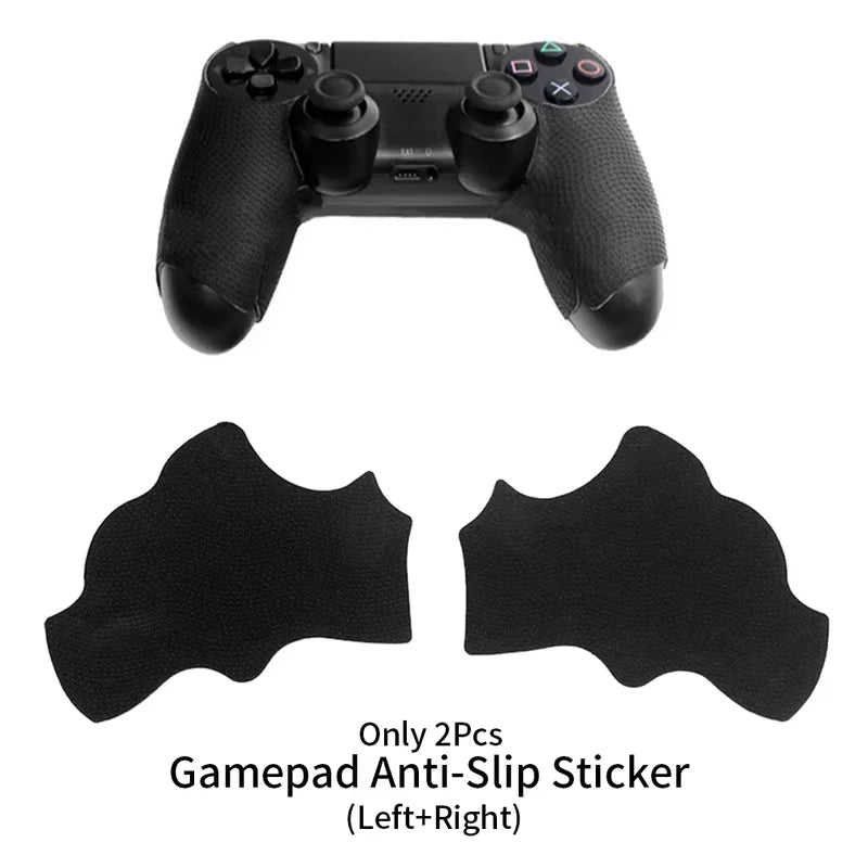 grip antidérapant noir texture micro perforée adhésif ergonomique manette jeu ps4 deux pièces