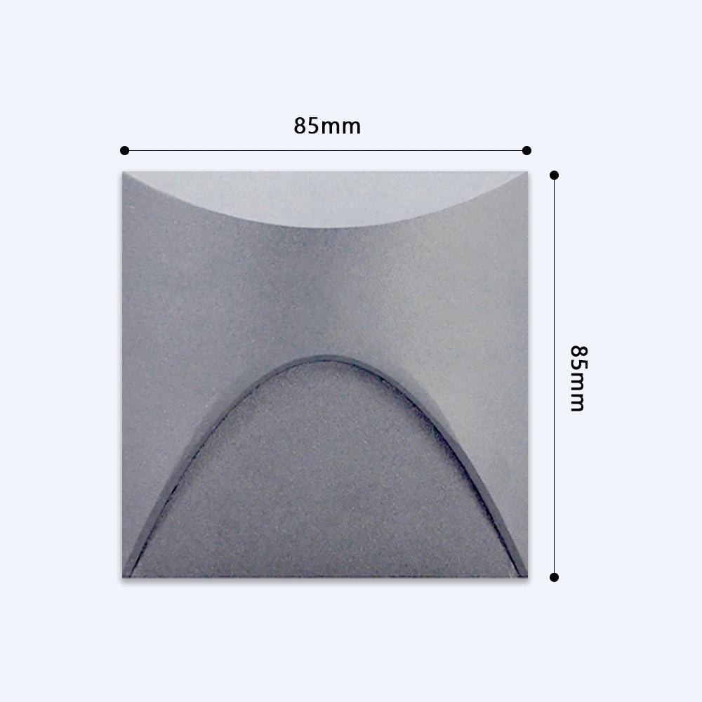 applique murale led sensorielle noir blanc gris contemporaine fixée mur vis câble interrupteur