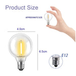 ampoules led filament doré blanc chaud vintage 20pcs e12 étanches 110v 220v 24v 5v
