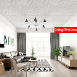 décoration murale autocollante 3d géométrique résistante humidité moderne 35x35cm