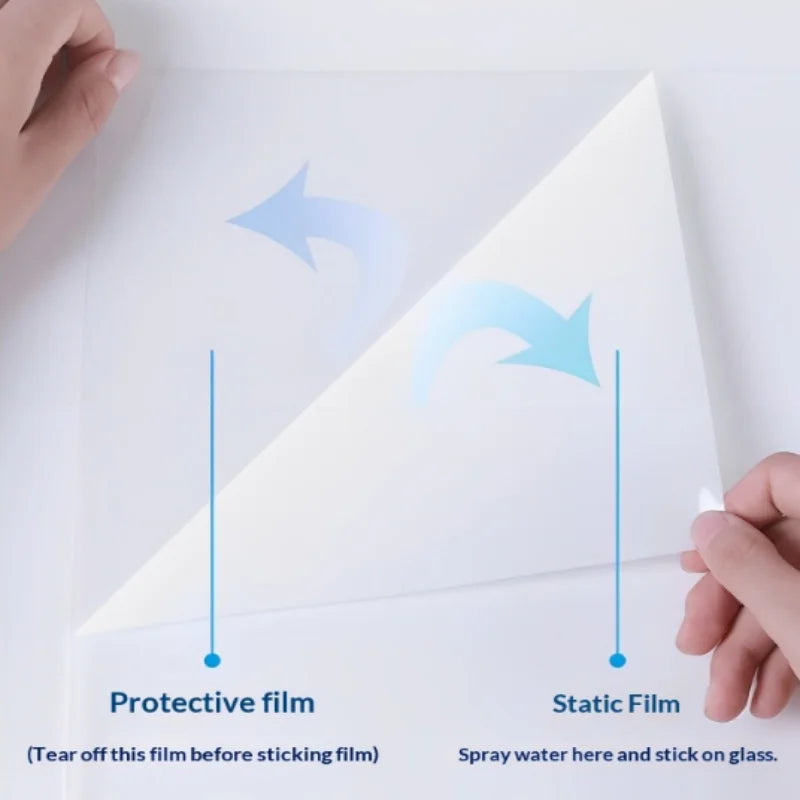 film statique blanc moderne protection uv isolation thermique froissé adhésif auto collant maison décoration