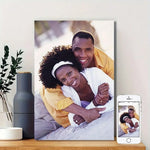 impressions toile personnalisables portraits floraux modernes souriants muraux événements familiaux anniversaires