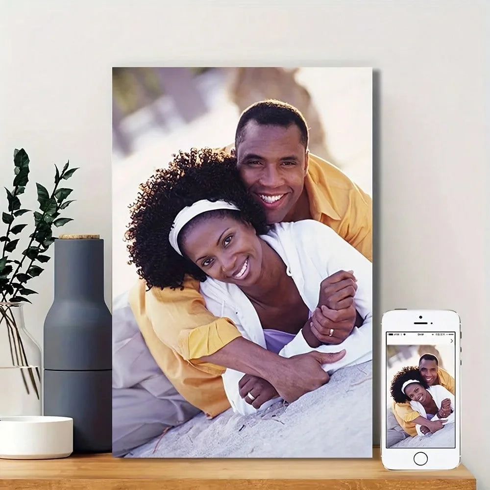 impressions toile personnalisables portraits floraux modernes souriants muraux événements familiaux anniversaires