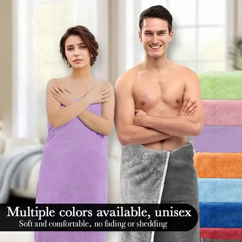 serviette bain polyester douce épaisse moderne vert rose violet orange absorbante machine laver