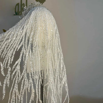 voile mariée longue blanc dentelle bord classique mariage translucent femme adultère