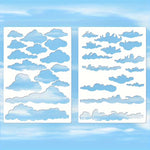 sticker nuages noir bleu clair moderne adhésif décoration mur sol tissu meubles pièces
