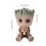 vase decoratif groot personnages marvel pot plante texturé oiseau miniature