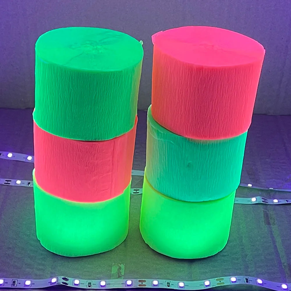 guirlande lumineuse moderne festive points étoiles triangles cercles multicolore anniversaire festive uv phosphorescente lumière