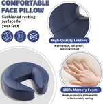 support tête massage matelas oreiller forme structure métallique réglable hauteur inclinaison minimaliste relaxation face