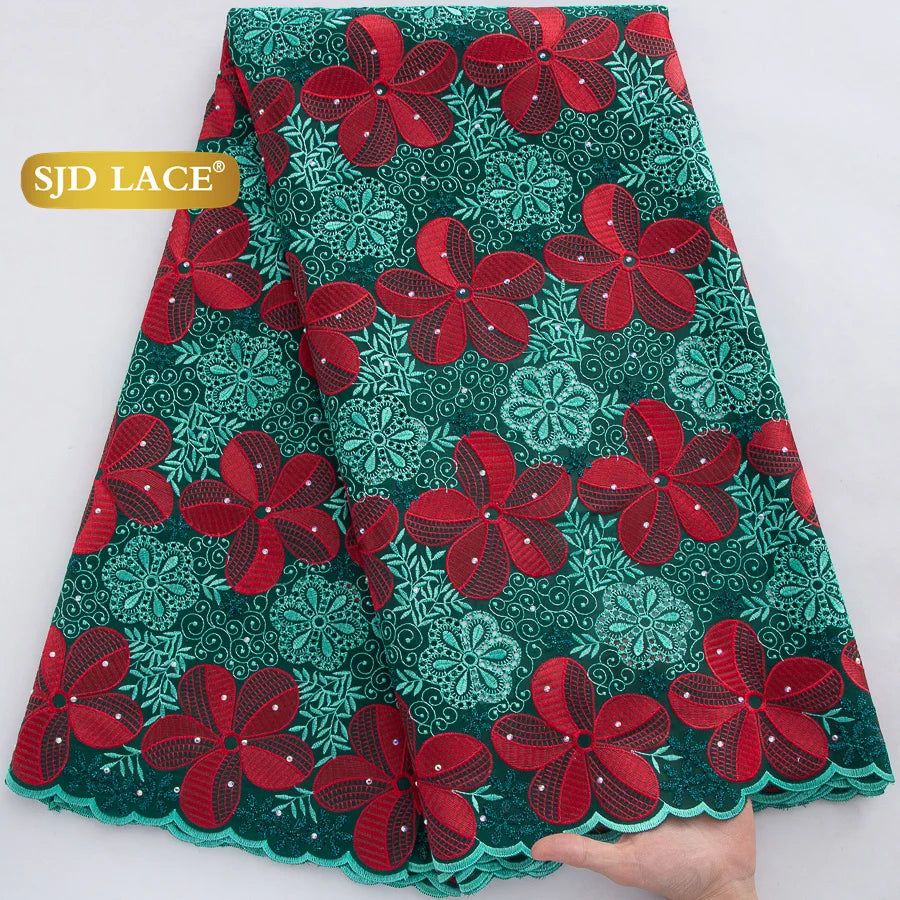 tissu dentelle brodée fleurs paillettes couleurs bleu vert rose occasion mariage party