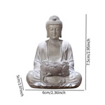 statue bouddha zen blanc gris bois décoratif assiette cigarettes tapis fibres naturellements éléments divers