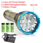 lampe torche rechargeable led blanc jaune mode stroboscope alliage aluminium robuste doré bleu