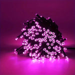 guirlande lumineuse violette 10m 100led ip65 clips moderne scintillement modes vacances