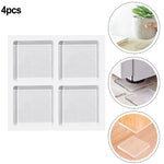 protecteurs porte adhésifs transparents légerement opaques pratiques minimalistes set silicone