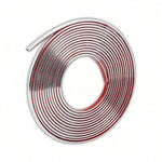 ruban adhésif décoratif or noir rouge rayures moderne 10m large 0.8cm