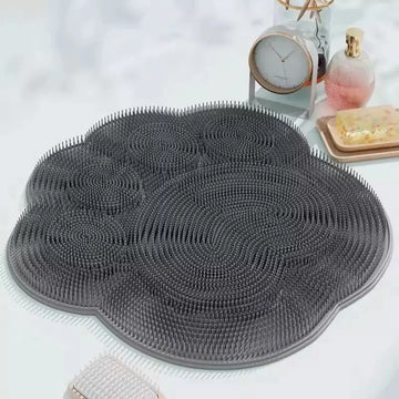tapis bain massage picots bleus moderne suspension pieds dos cleansing floral