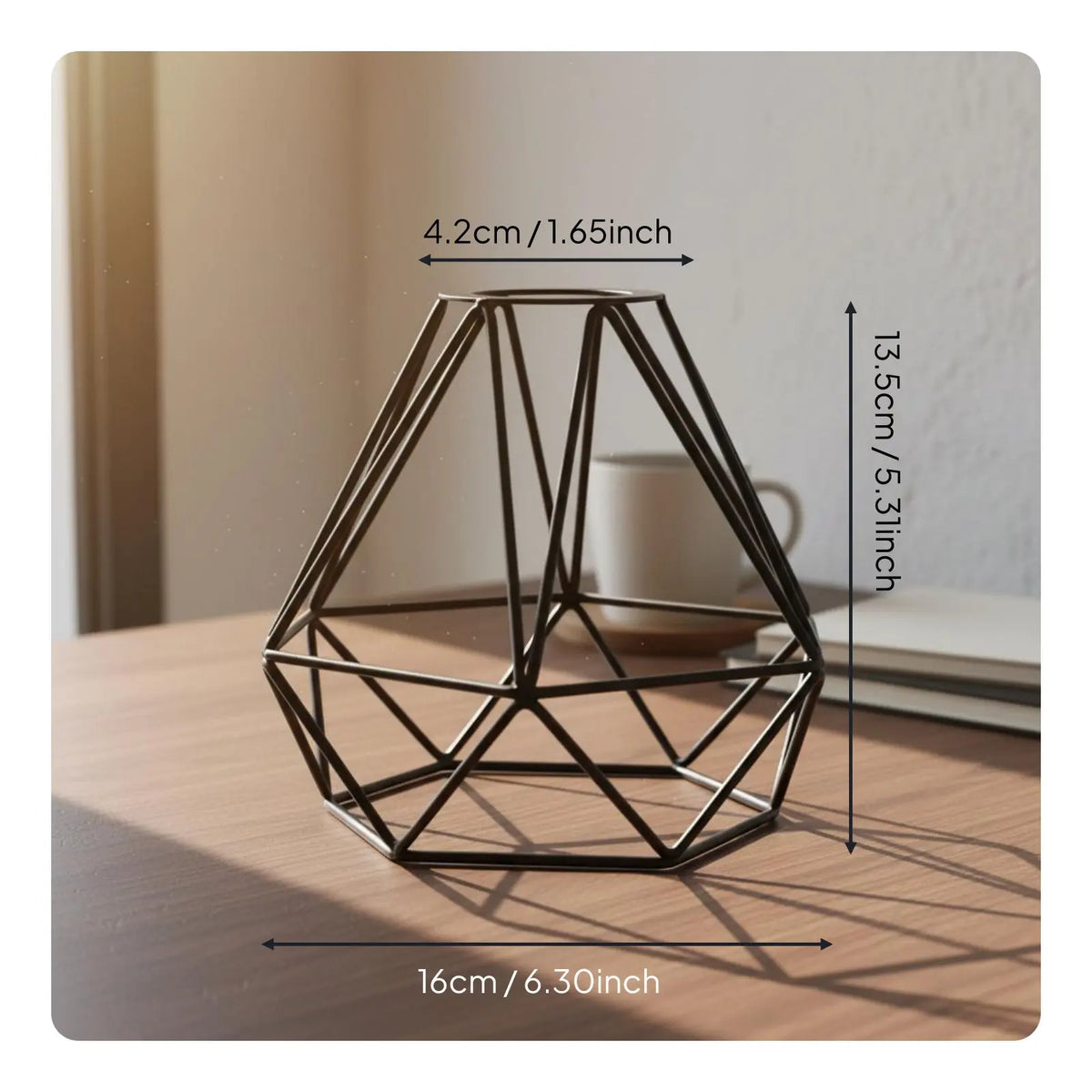 lampe suspension moderne industrielle structure géométrique métal noir tringle