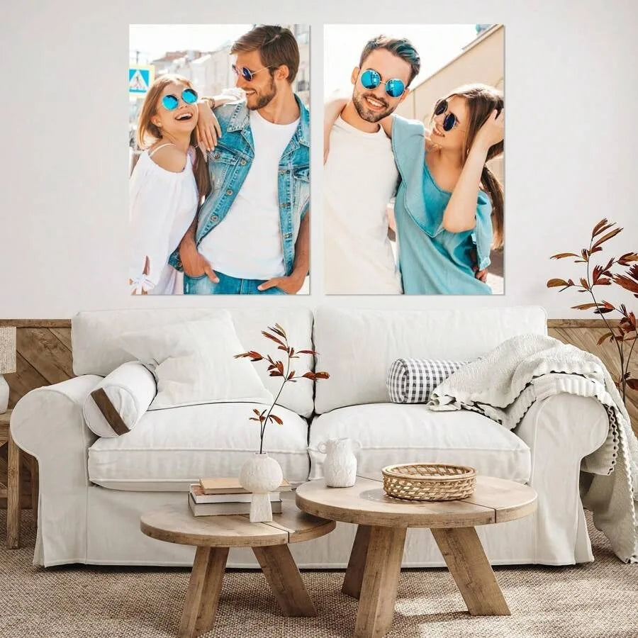 cadre photo mural moderne adhésif blanc photographies personnes 20x30 30x40 40x50 40x60 50x70