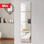 miroirs autoadhésifs argentés modernes sans verre 20cm muraux lisses opaques decoration interieur mariage pieces
