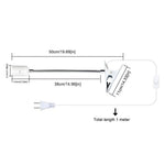 lampe pince flexible blanc moderne socle E27 interrupteur filaire prise US EU minimaliste