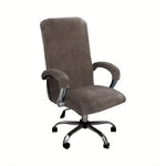 housse chaise velours bleu clair polyester clips métalliques moderne amovible pièces