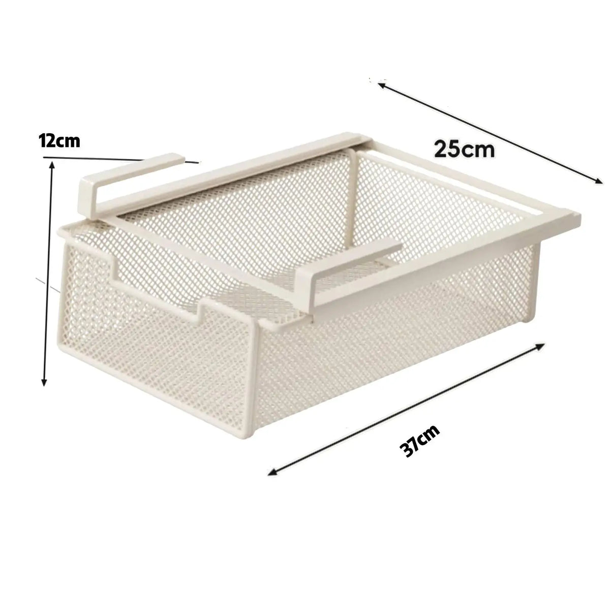 paniers rangement blanc noir maille métal coulissant clips sous armoire moderne économie place