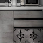 Stencil floral artisanal opacique adhésif pièces blanc détaillé peinture decoration murale