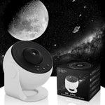 projecteur d'étoiles veilleuse led blanc noir support rotatif films disc boîtes protection moderne chambre