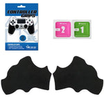 grip antidérapant noir texture micro perforée adhésif ergonomique manette jeu ps4 deux pièces