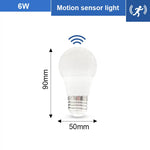 ampoule led e27 capteur mouvement radar escalier salon blanc moderne globe