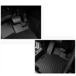 tapis sol voiture noir rayures horizontales surface rugueuse moderne résistant tapis avant arrière coffre