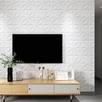 décoration murale autocollante 3d géométrique résistante humidité moderne 35x35cm
