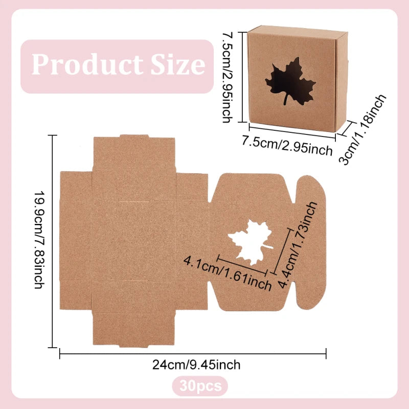 boîtes cadeaux kraft fenêtre transparente simple rustique mariage anniversaire fêtes 10cm 10cm 3cm
