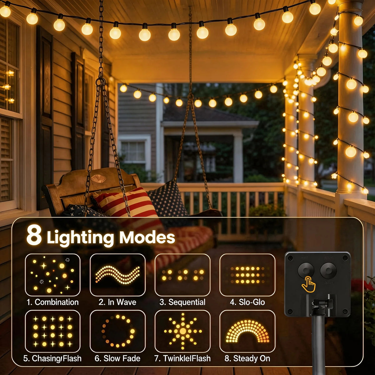 guirlandes solaires extérieures 100 led 50 led 20 led globes opaques jaune orangé panneau