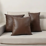 housse coussin noir texture grainée moderne adhésif lit décoration maison 50cm 30cm
