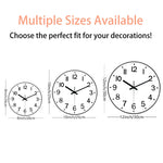 horloge murale moderne or argent blanc simple quartz opaque famille
