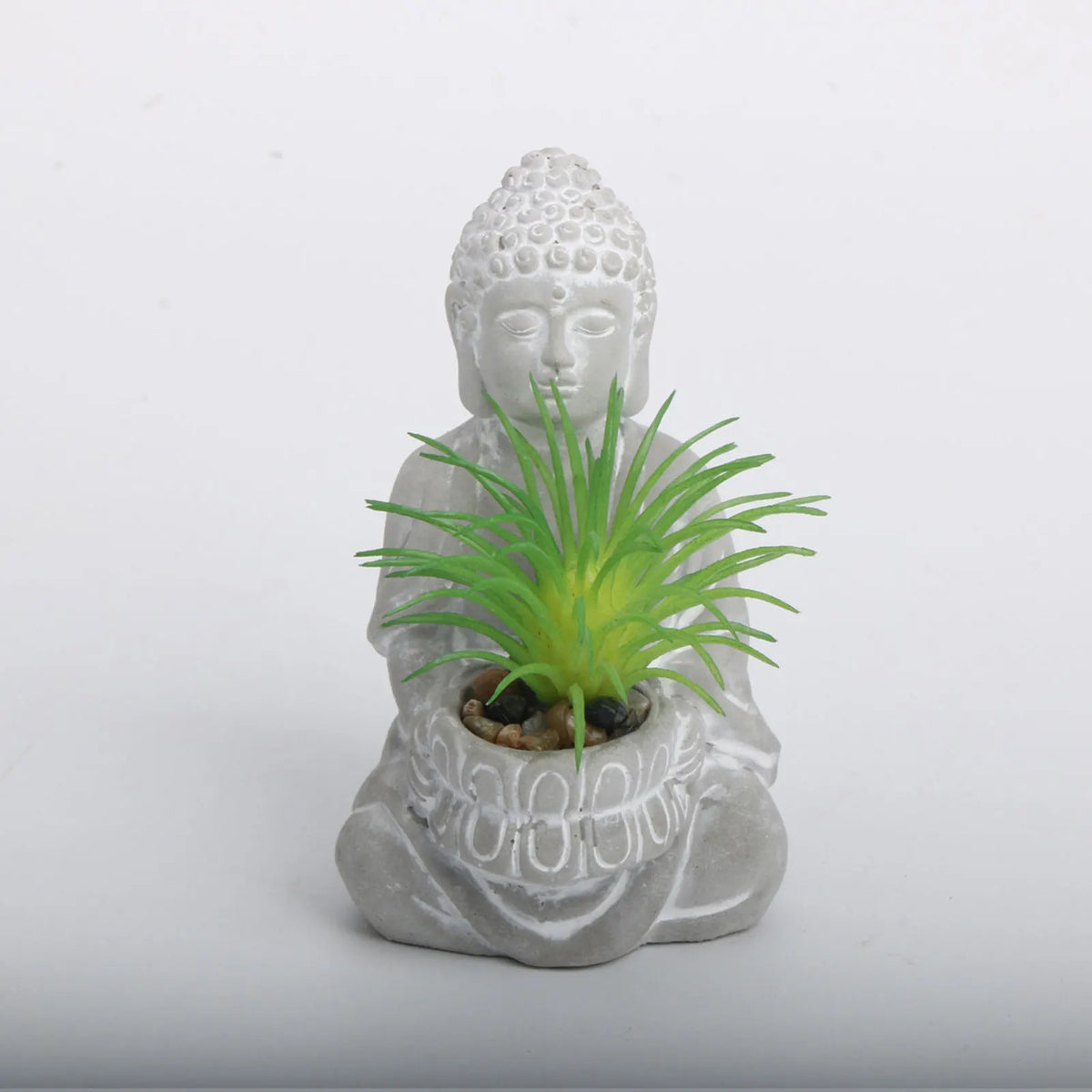pot fleur résine tête bouddha moderne cache pot intérieur extérieur drainage ornement zen jardin
