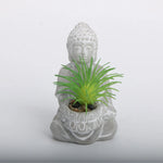 pot fleur résine tête bouddha moderne cache pot intérieur extérieur drainage ornement zen jardin