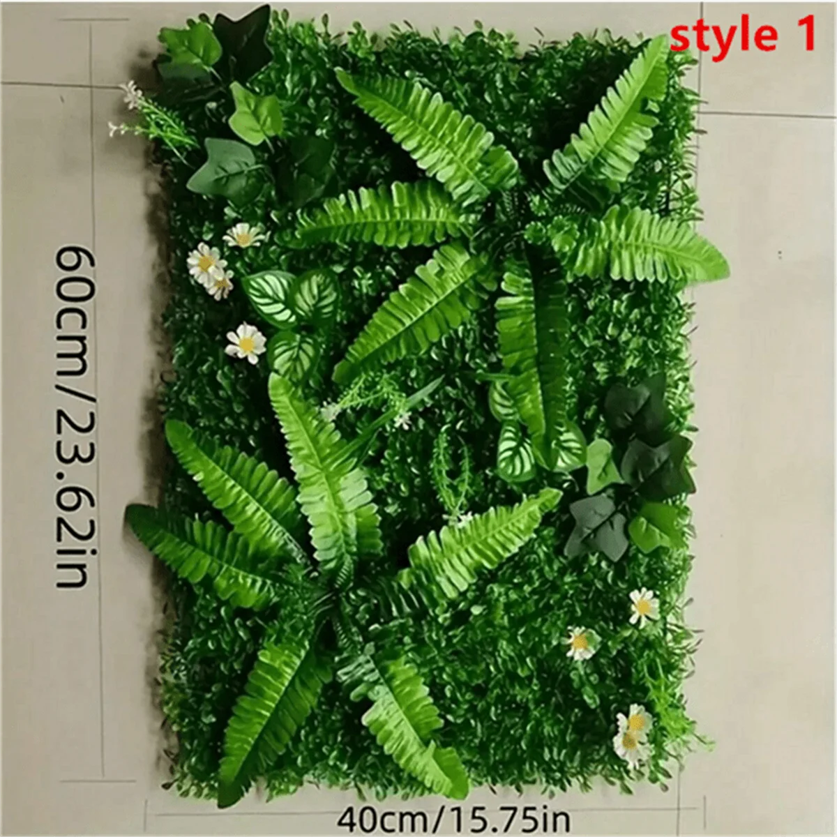 panneau végétal artificiel herbe feuilles fleurs moderne décoration extérieur opacité vert maison