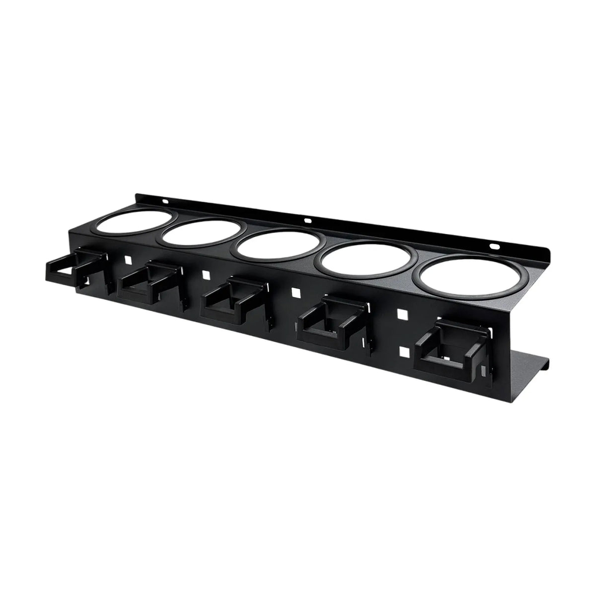 support mural bouteilles nettoyant noir clips rangement garage organisation outils