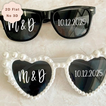 stickers photo personnalisés mariage coeurs modernes noirs blancs 18+