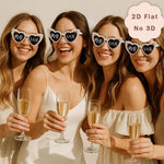 stickers photo personnalisés mariage coeurs modernes noirs blancs 18+